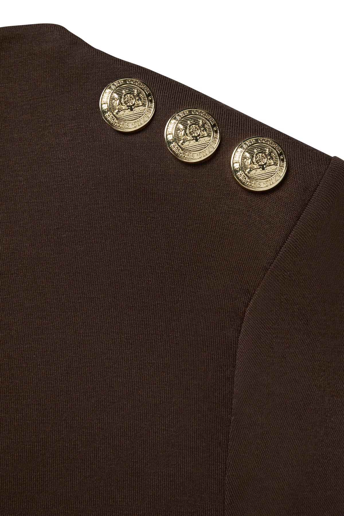 Holland Cooper Harper Long Sleeve Top #Colour_Walnut