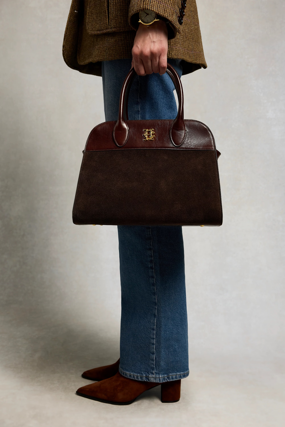 Holland Cooper Heritage Tote #Colour_Walnut