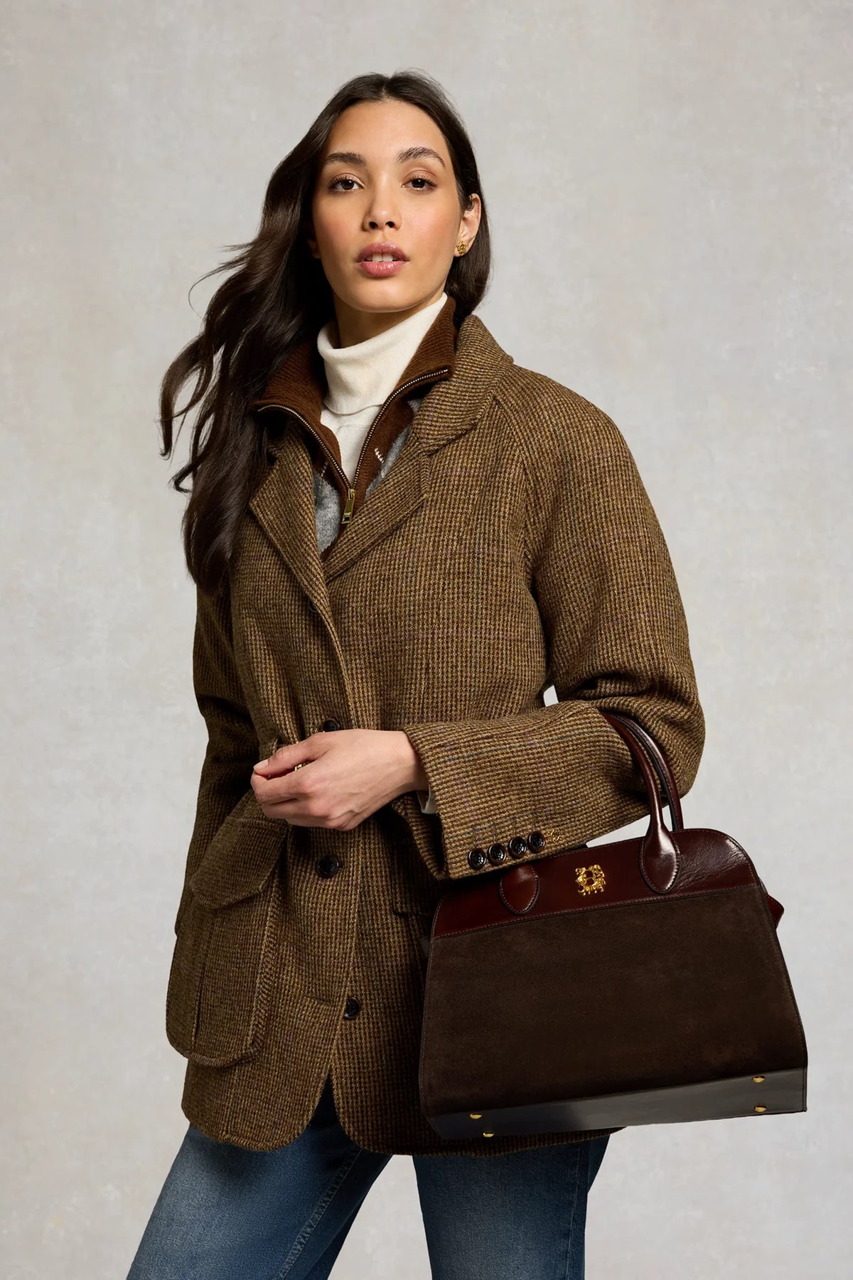 Holland Cooper Heritage Tote #Colour_Walnut