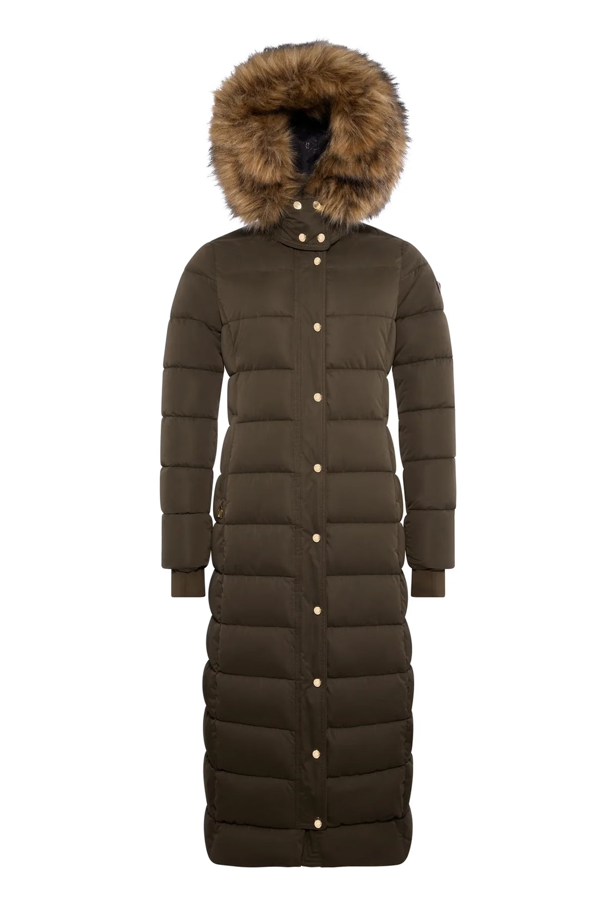 Holland Cooper Stoneleigh Longline Coat #Colour_Heritage Khaki