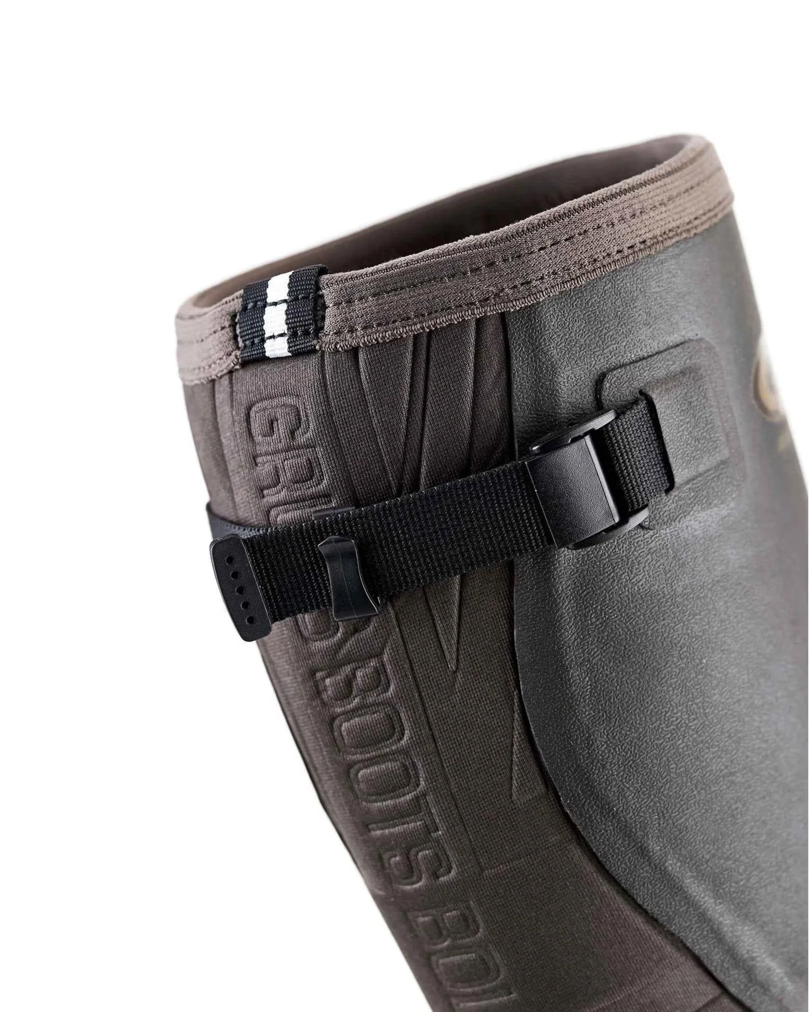 Grubs Highline 2.0 Full Rubber Wellington Boot #Colour_Mahogany
