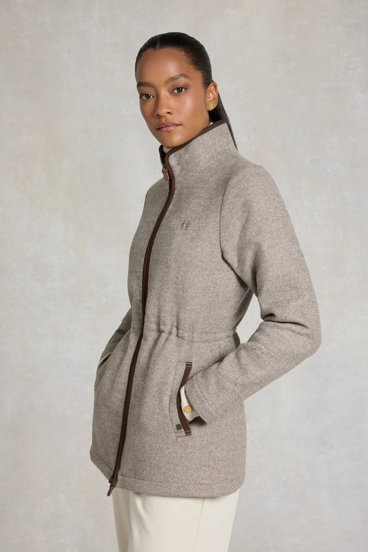Holland Cooper Hillford Country Jacket #Colour_Sahara Twill