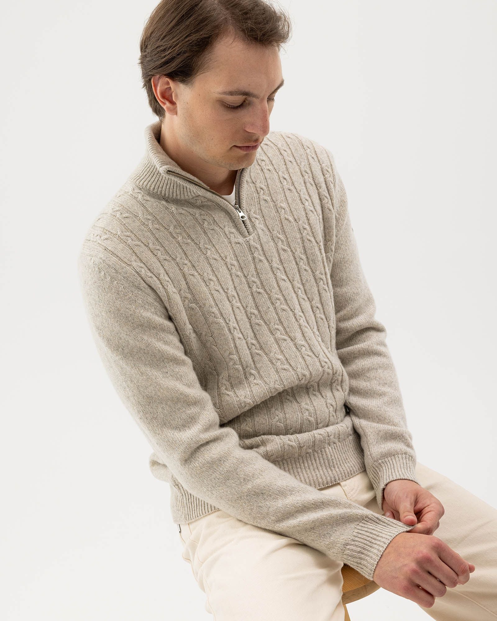 Holebrook Chai Alvin T-Neck #Colour_Chai