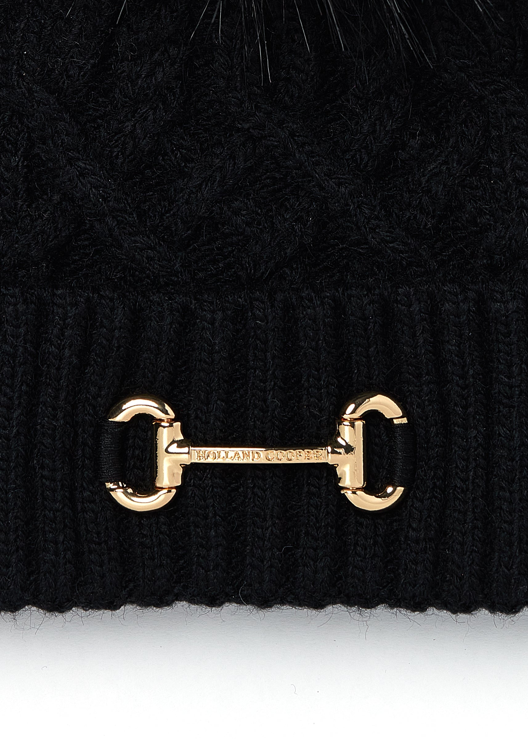 Horsebit Bobble Hat -    black - View 3