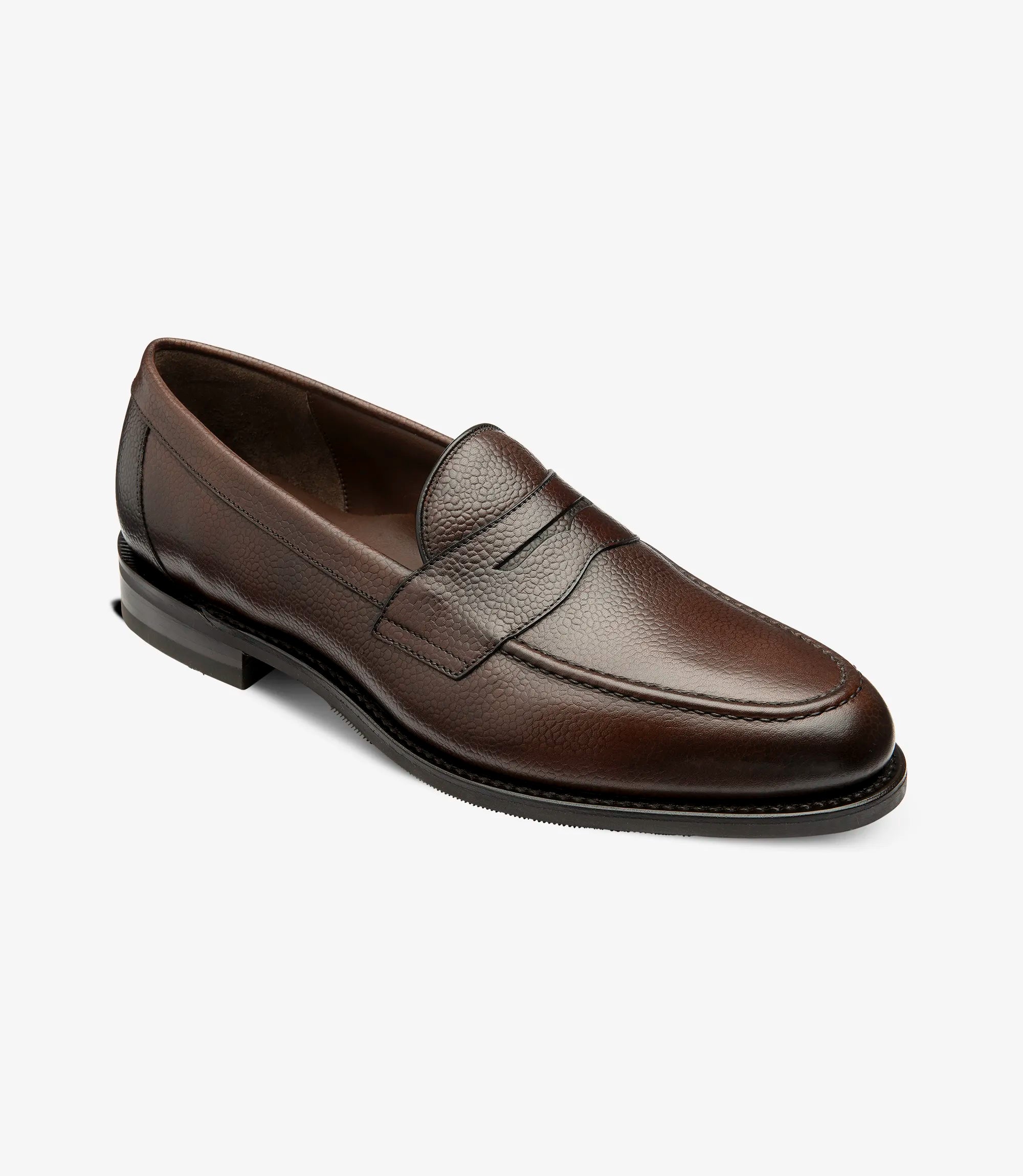 Loake Dark Brown Imperial Grain Leather #Colour_Dark Brown