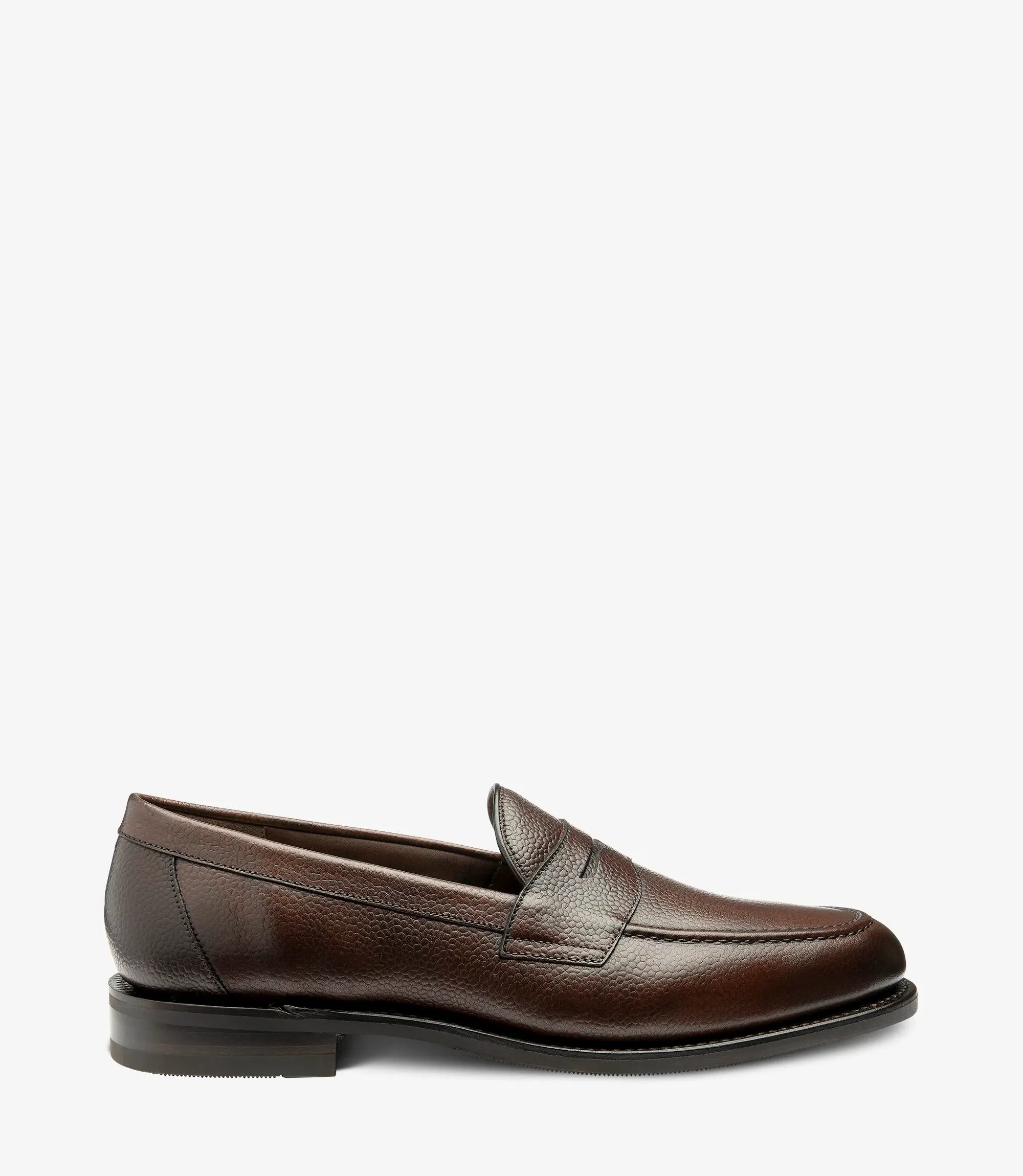 Loake Dark Brown Imperial Grain Leather #Colour_Dark Brown