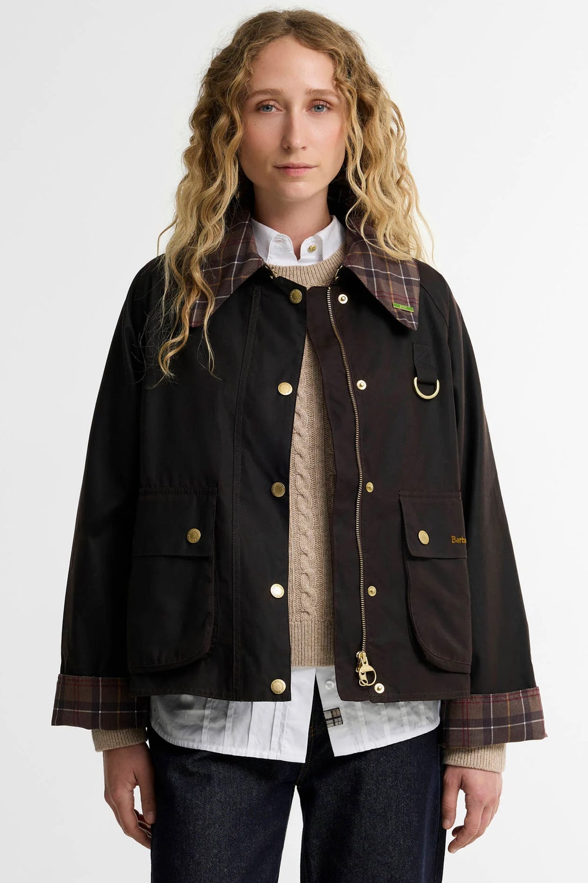 Icons Tartan Collar Spey Wax Jacket