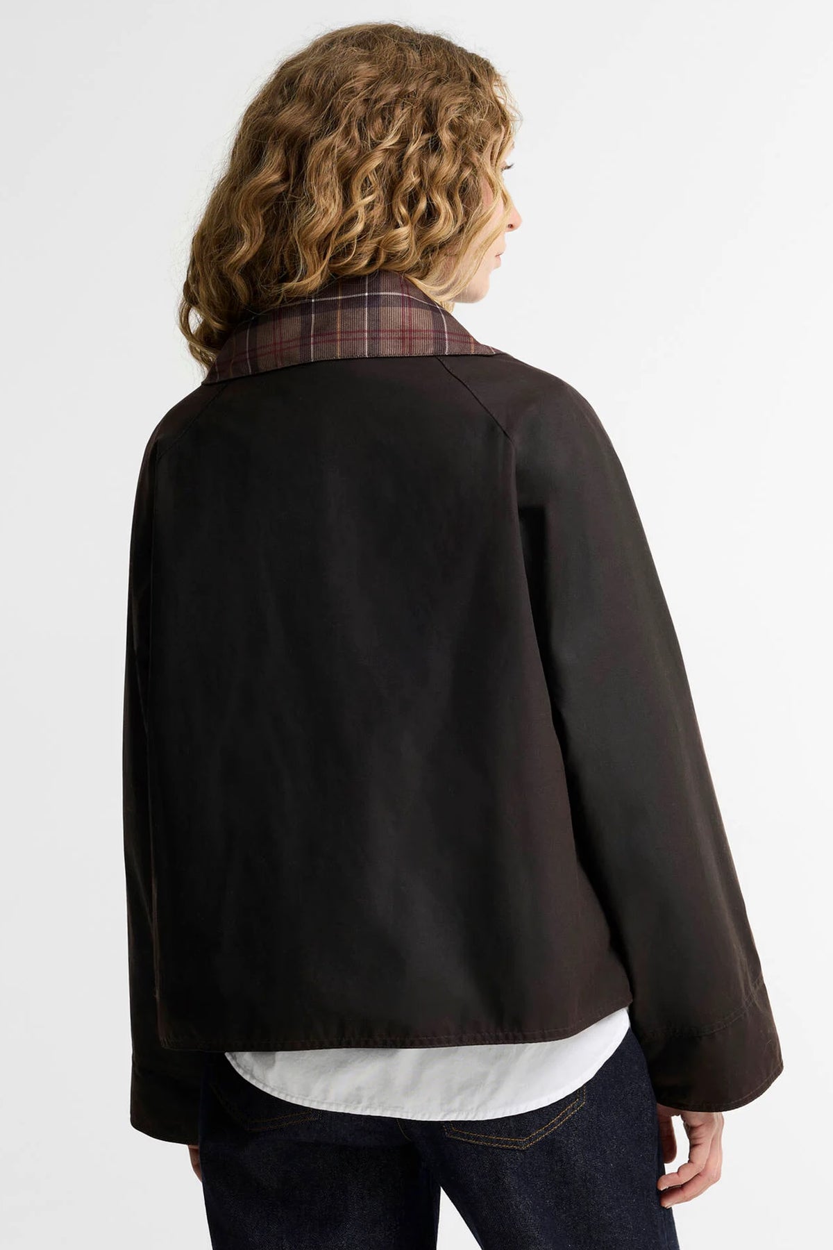 Icons Tartan Collar Spey Wax Jacket