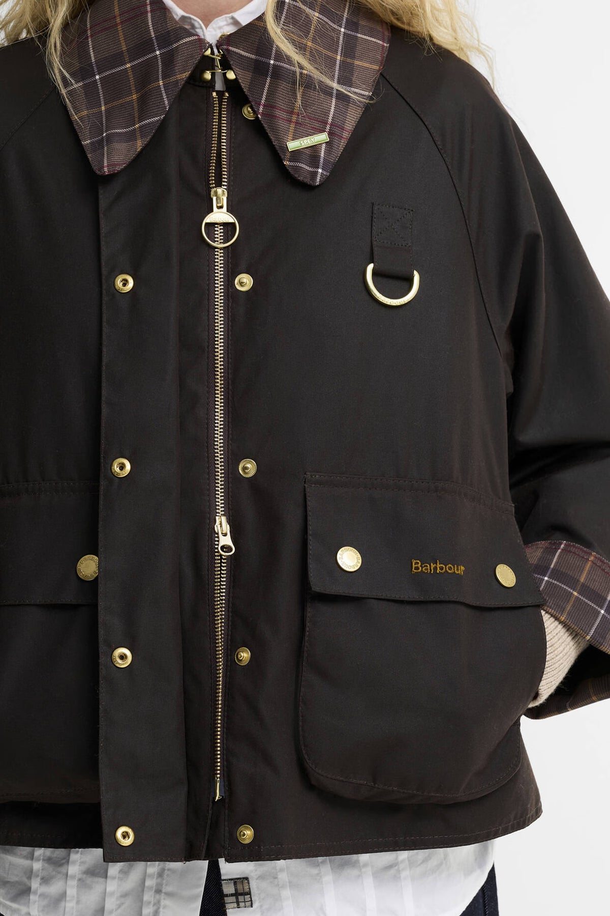 Icons Tartan Collar Spey Wax Jacket