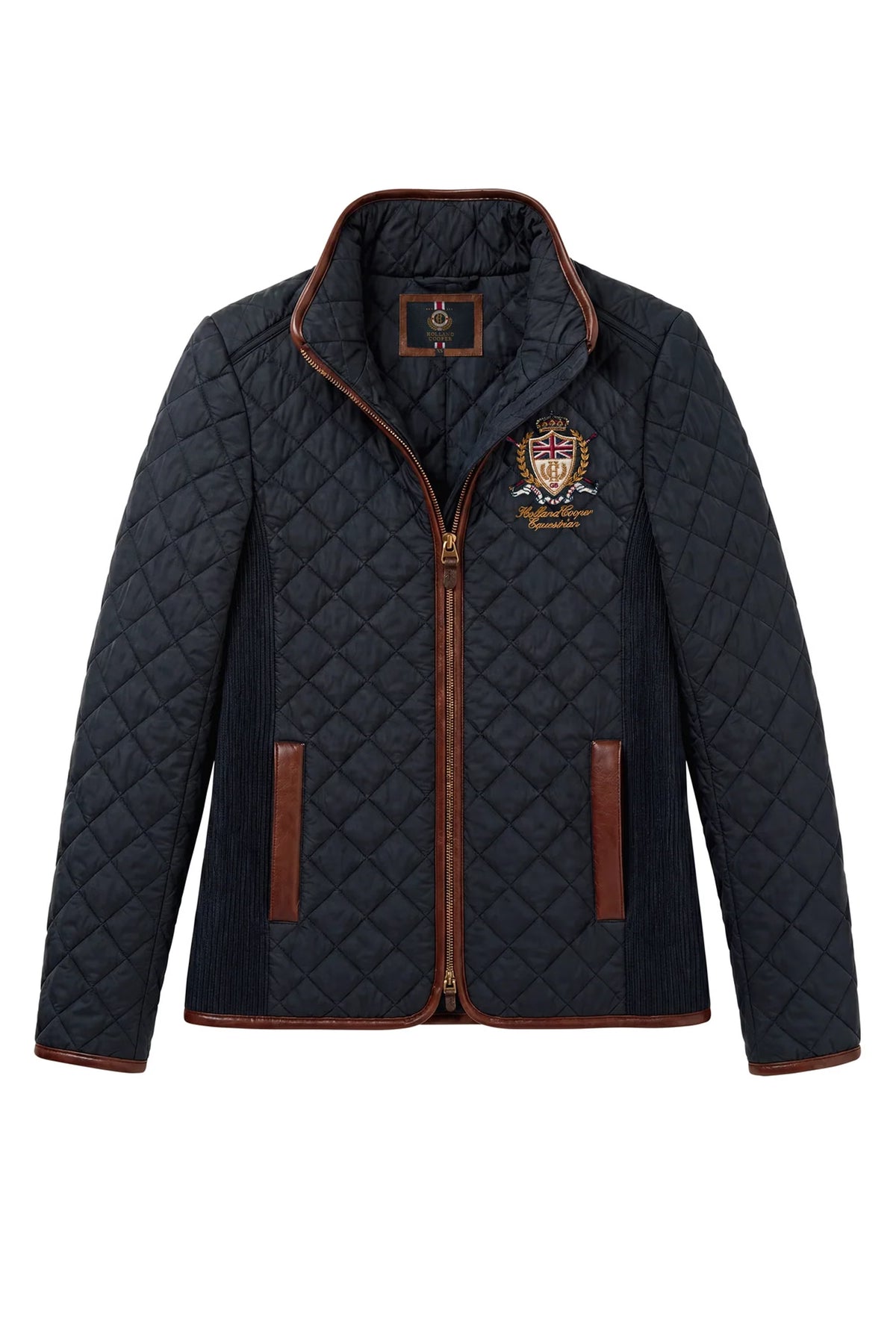 Holland Cooper Boughton Diamond Quilt Jacket #Colour_Ink Navy