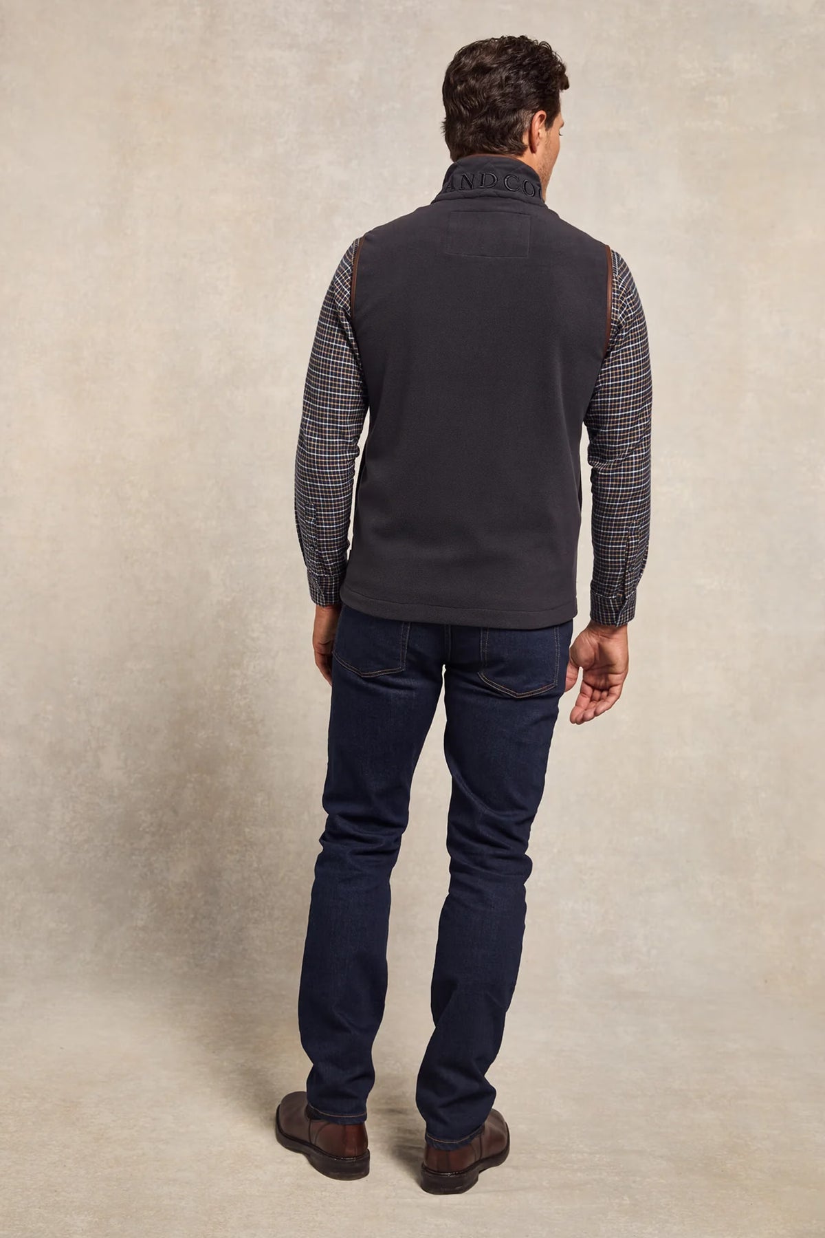 Holland Cooper Men's Country Fleece Gilet #Colour_Ink Navy