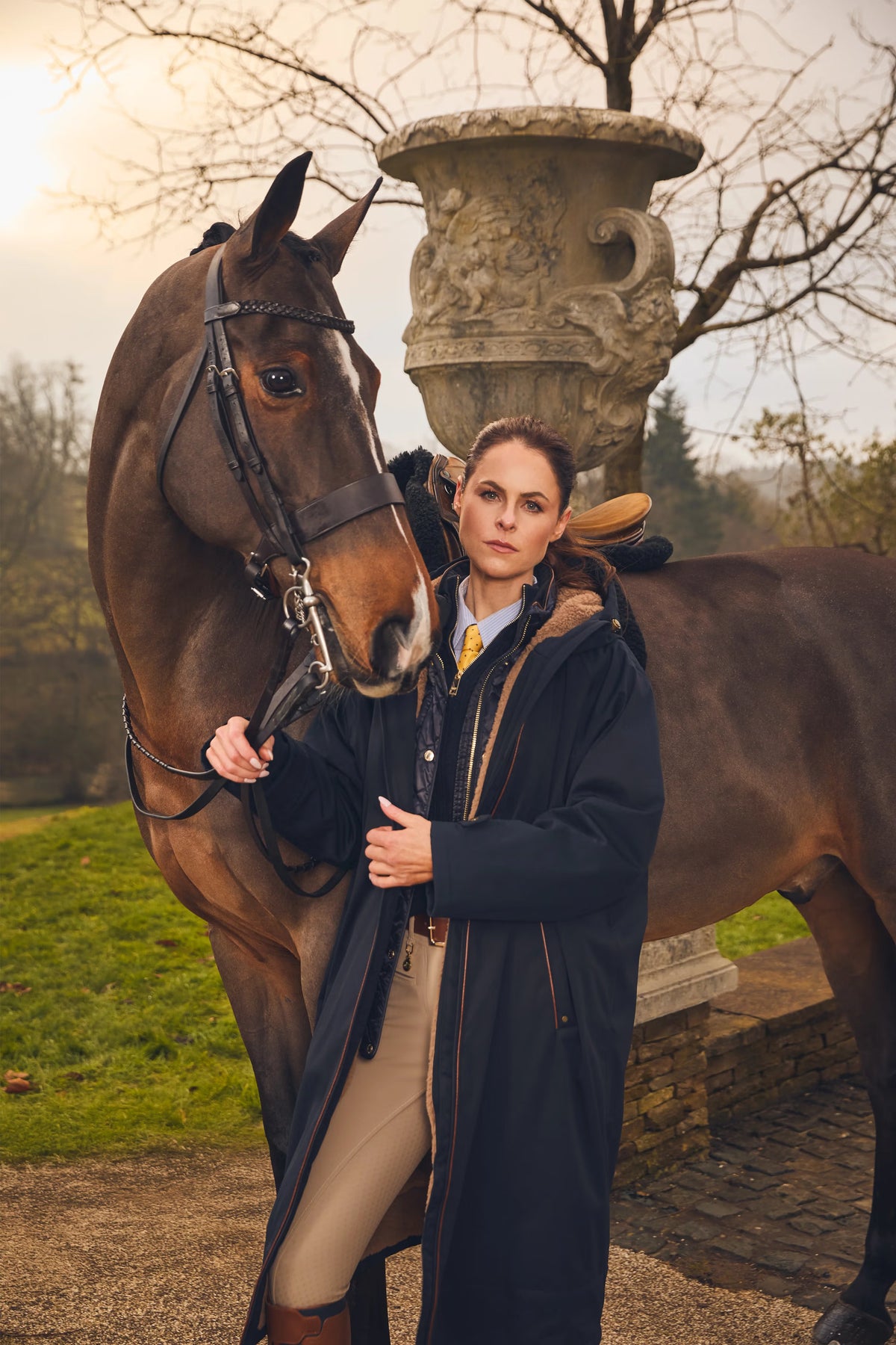 Holland Cooper One-Size Waterproof Coat #Colour_Ink Navy