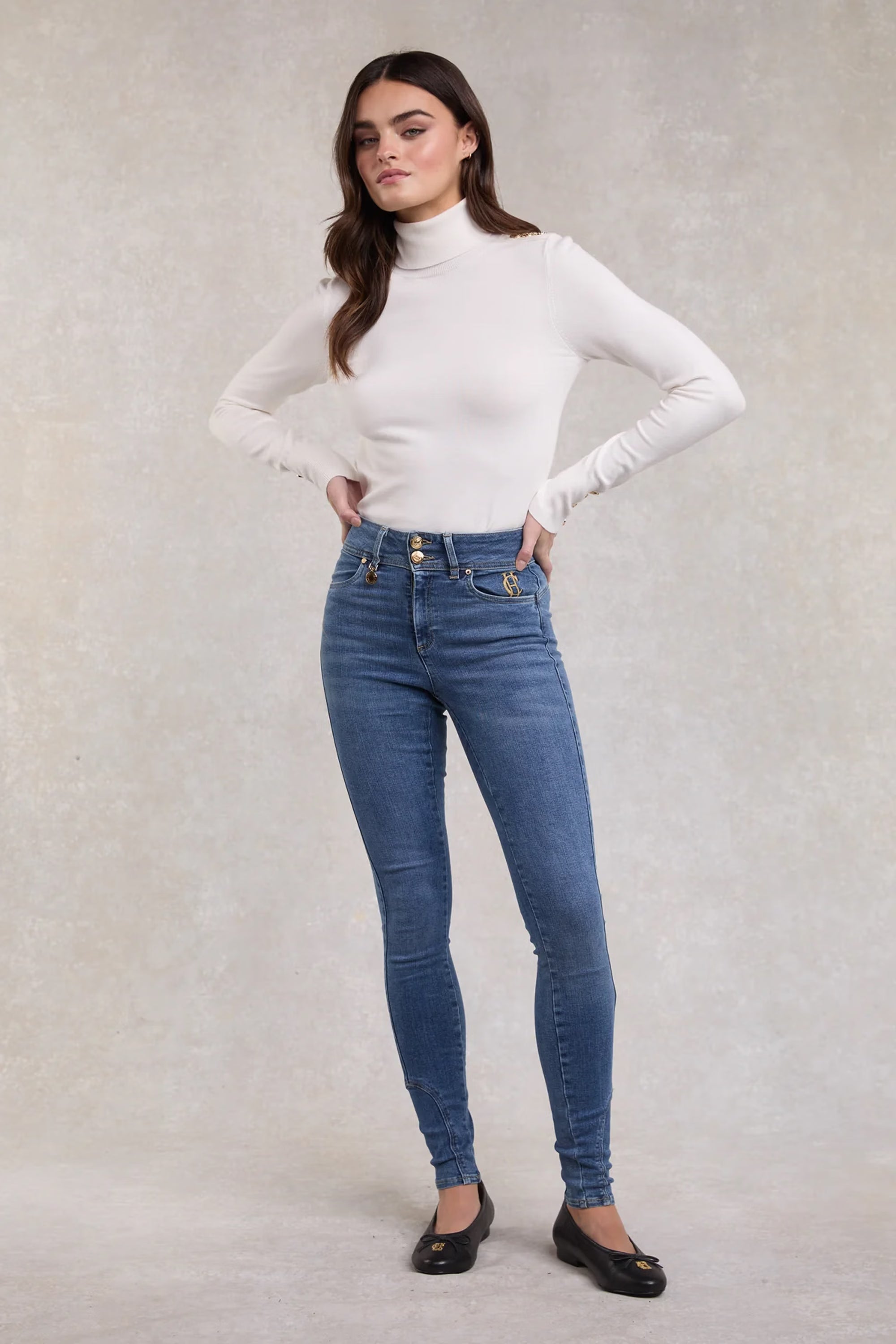 Holland Cooper Jodhpur Jean #Colour_Denim