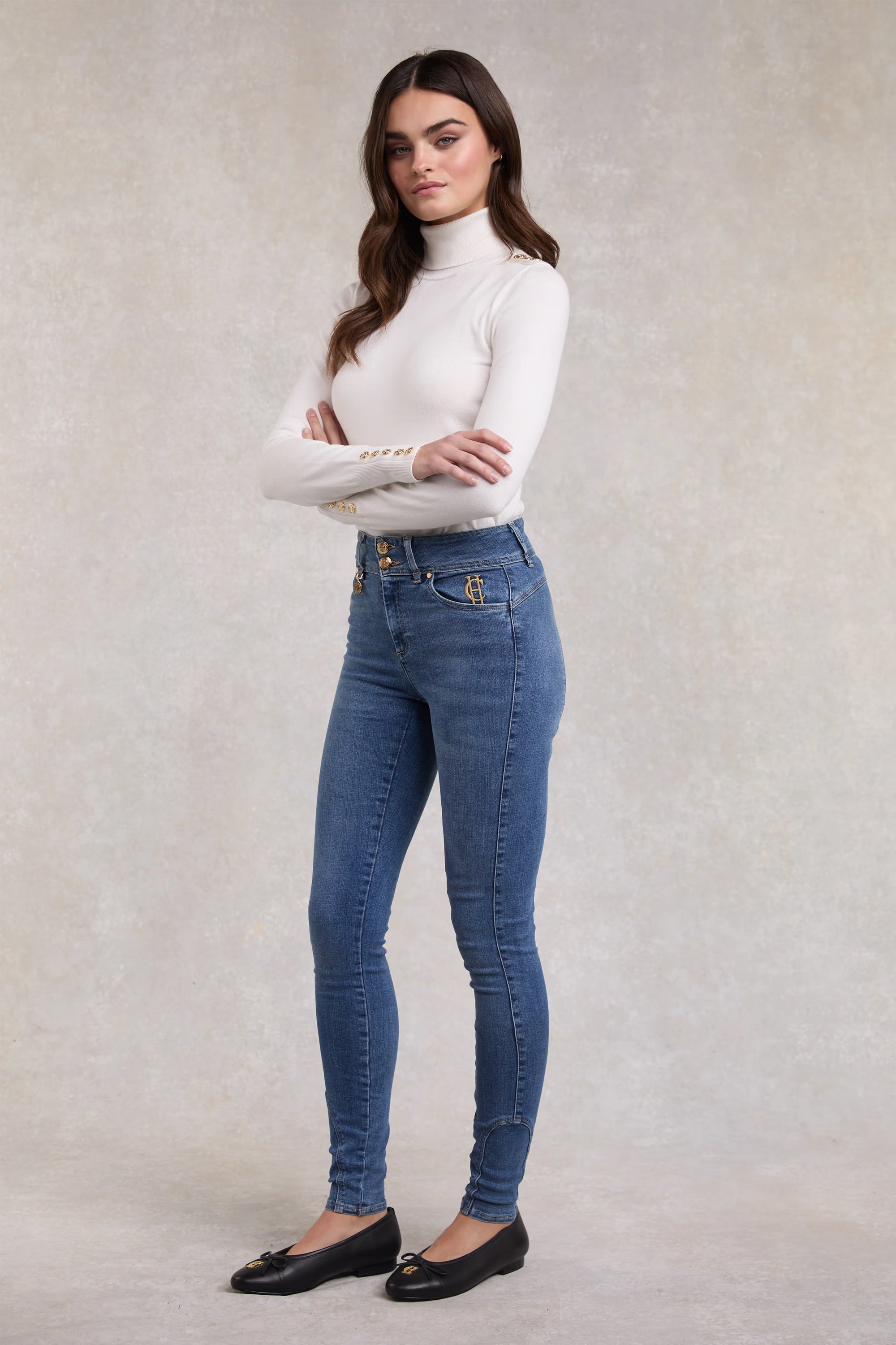 Holland Cooper Jodhpur Jean #Colour_Denim