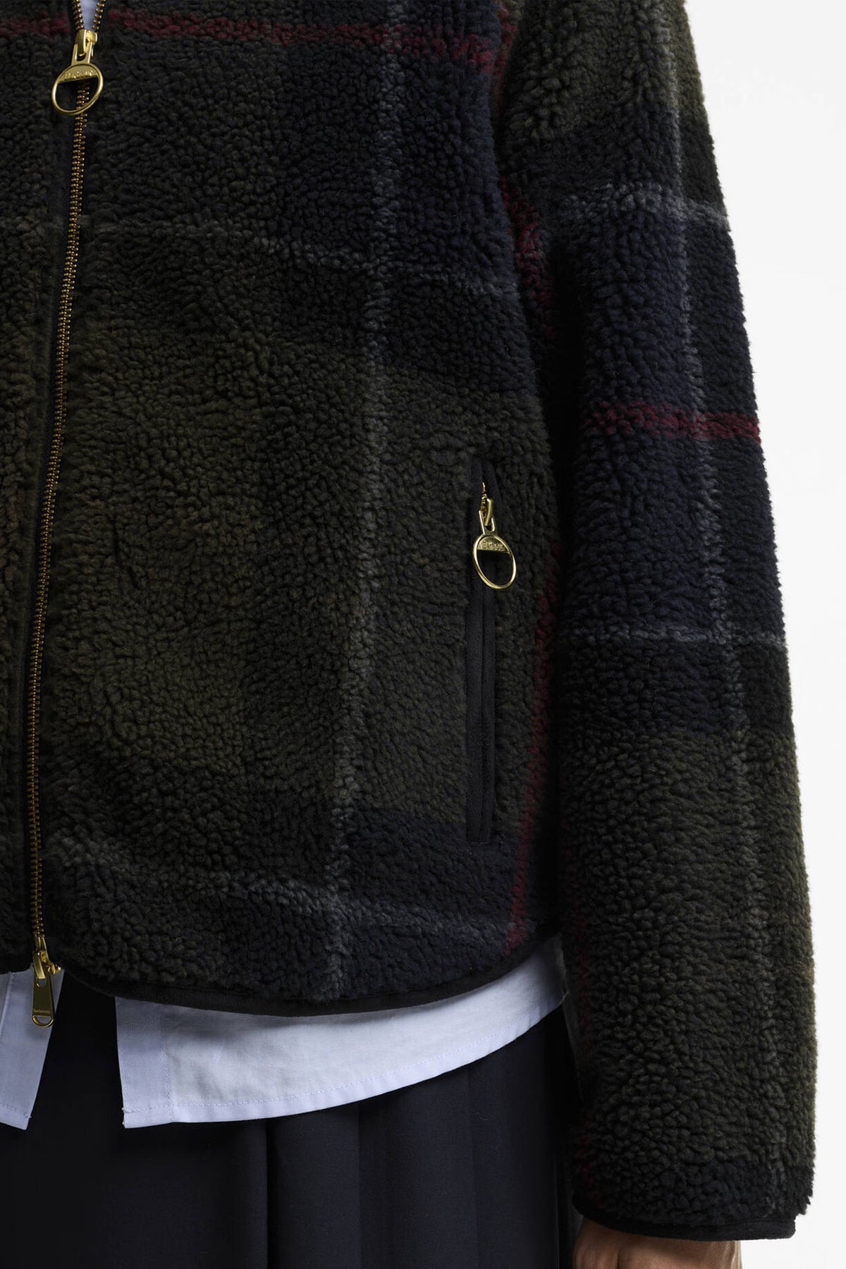 Barbour Kirklees Fleece #Colour_Shadow Classic Tartan
