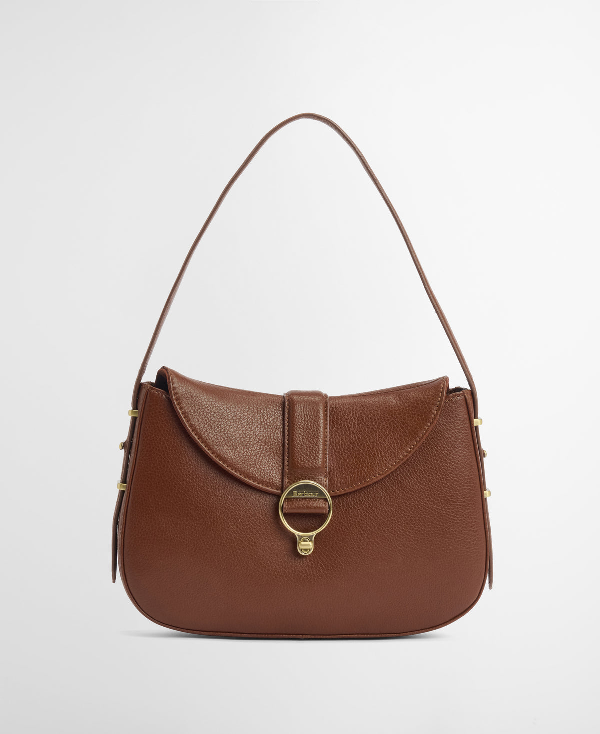 Barbour Alder Leather Sling Bag #Colour_Brown