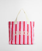 Barbour Cherry Blossom Emily Stripe Tote Bag #Colour_Cherry Blossom