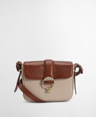 Barbour Pebbled Pink/Brown Mini Rosa Leather Crossbody Bag #Colour_Pebbled Pink/Brown