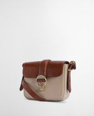 Barbour Pebbled Pink/Brown Mini Rosa Leather Crossbody Bag #Colour_Pebbled Pink/Brown
