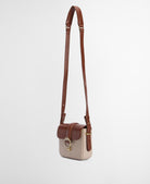 Barbour Pebbled Pink/Brown Mini Rosa Leather Crossbody Bag #Colour_Pebbled Pink/Brown