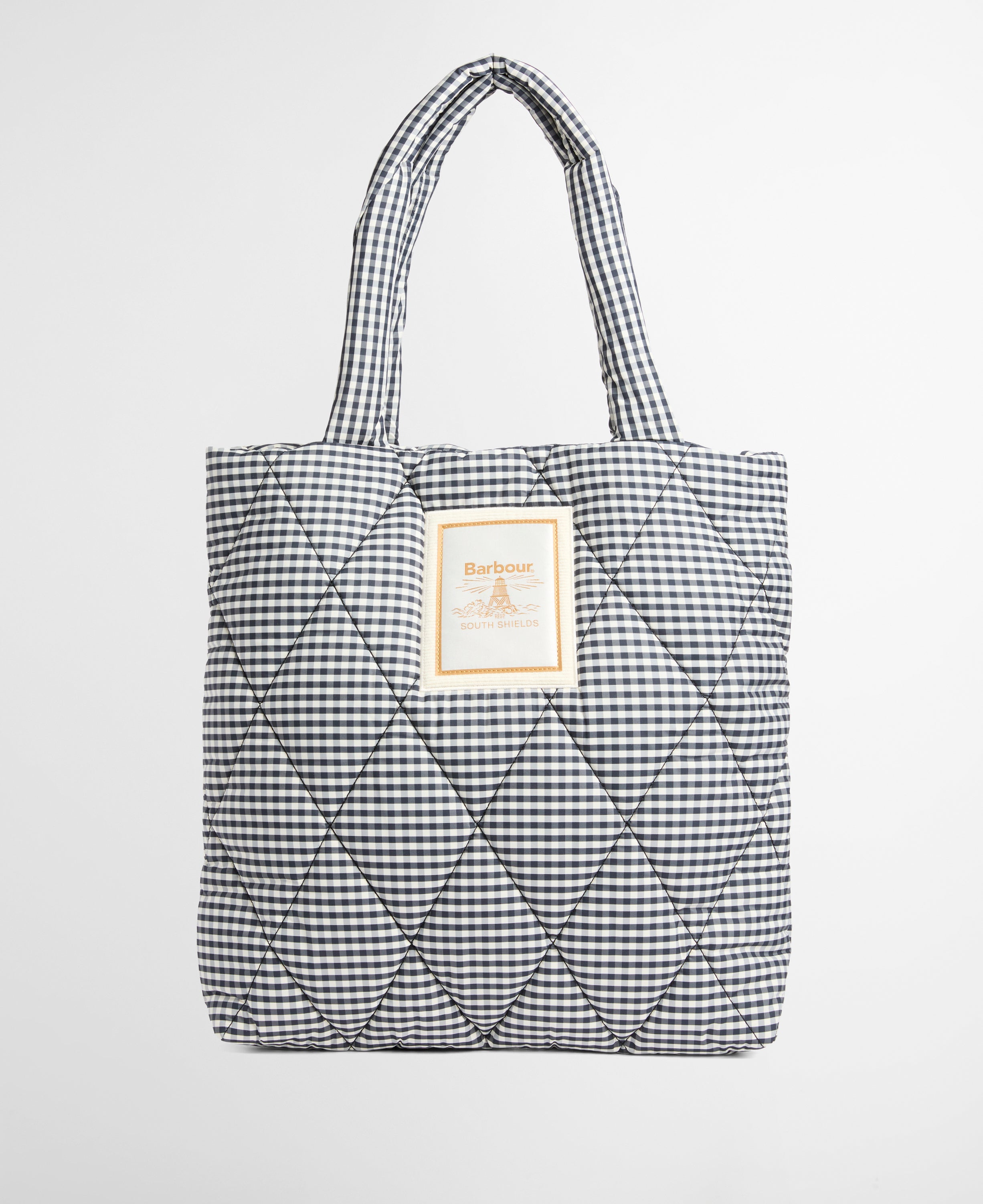 Barbour Gingham Check Riah Quilted Tote Bag #Colour_Gingham Check