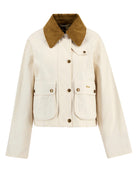 Barbour Gardenia/Dress Cropped Beadnell Casual Jacket #Colour_Gardenia/Dress