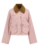 Barbour Light Pearl/Dress Cropped Beadnell Casual Jacket #Colour_Light Pearl/Dress