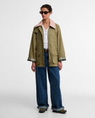 Barbour Bleached Olive/Ancient Modern Beadnell Casual Jacket #Colour_Bleached Olive/Ancient