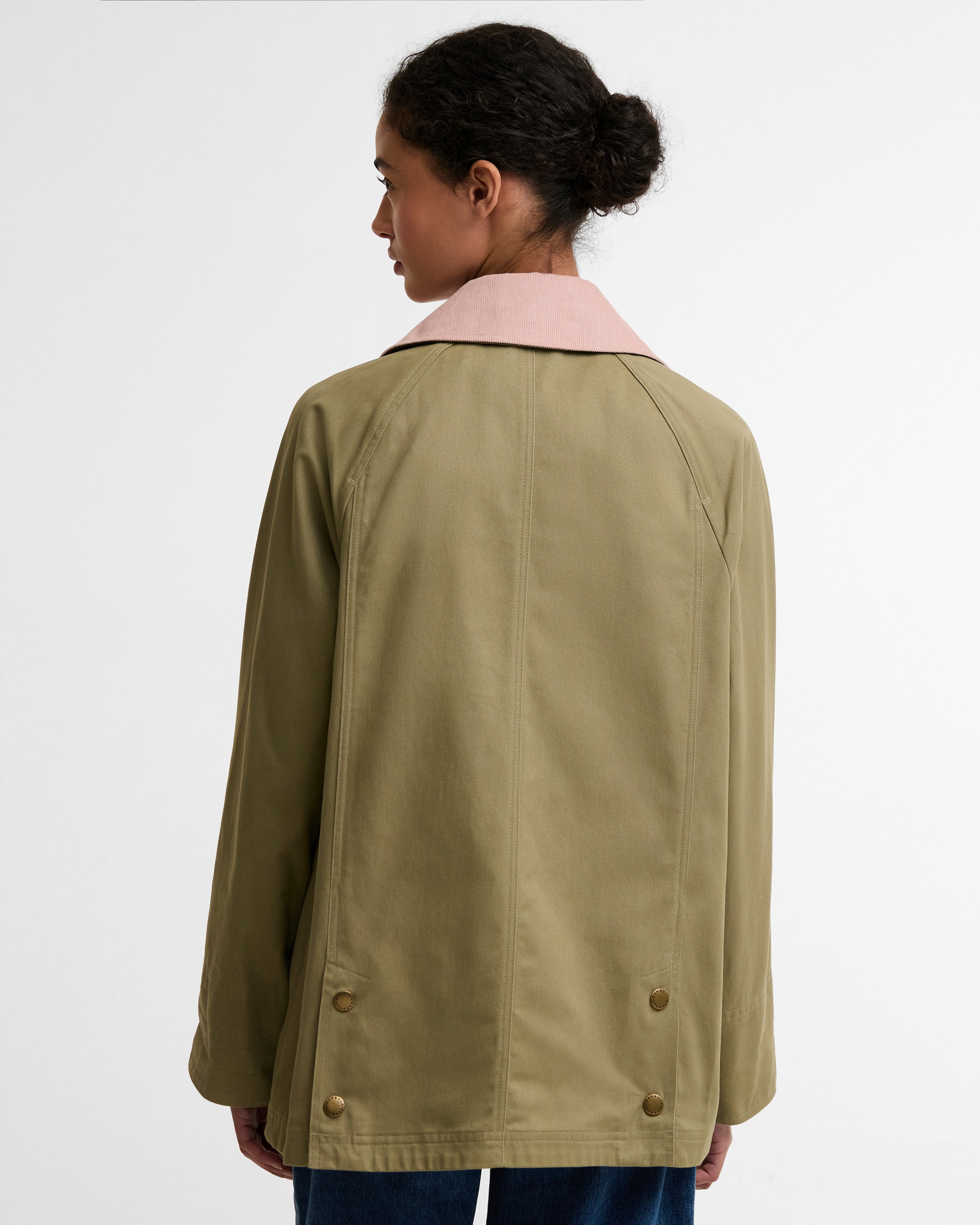 Barbour Bleached Olive/Ancient Modern Beadnell Casual Jacket #Colour_Bleached Olive/Ancient