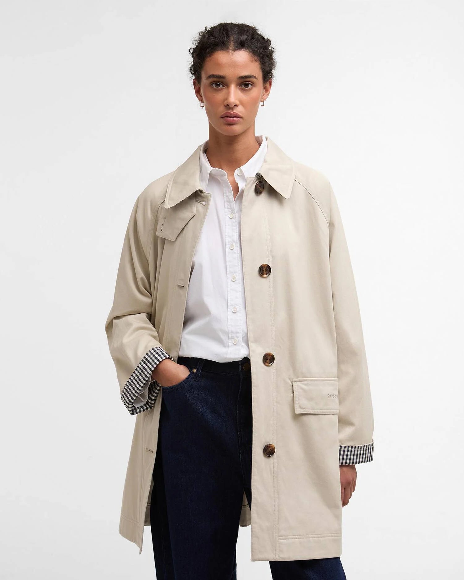 Barbour Mist Gabby Car Casual Coat #Colour_Mist