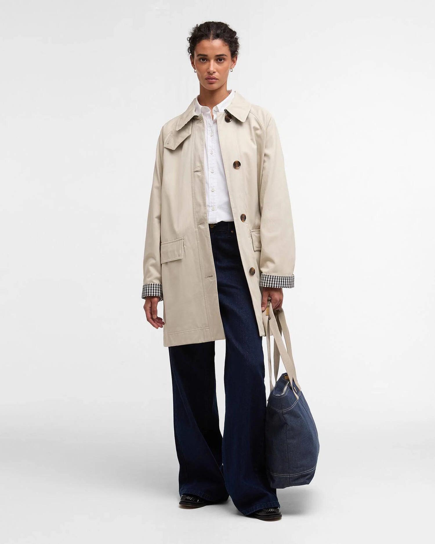 Barbour Mist Gabby Car Casual Coat #Colour_Mist