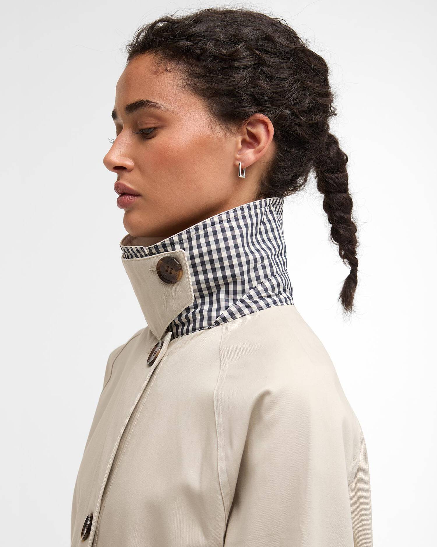 Barbour Mist Gabby Car Casual Coat #Colour_Mist