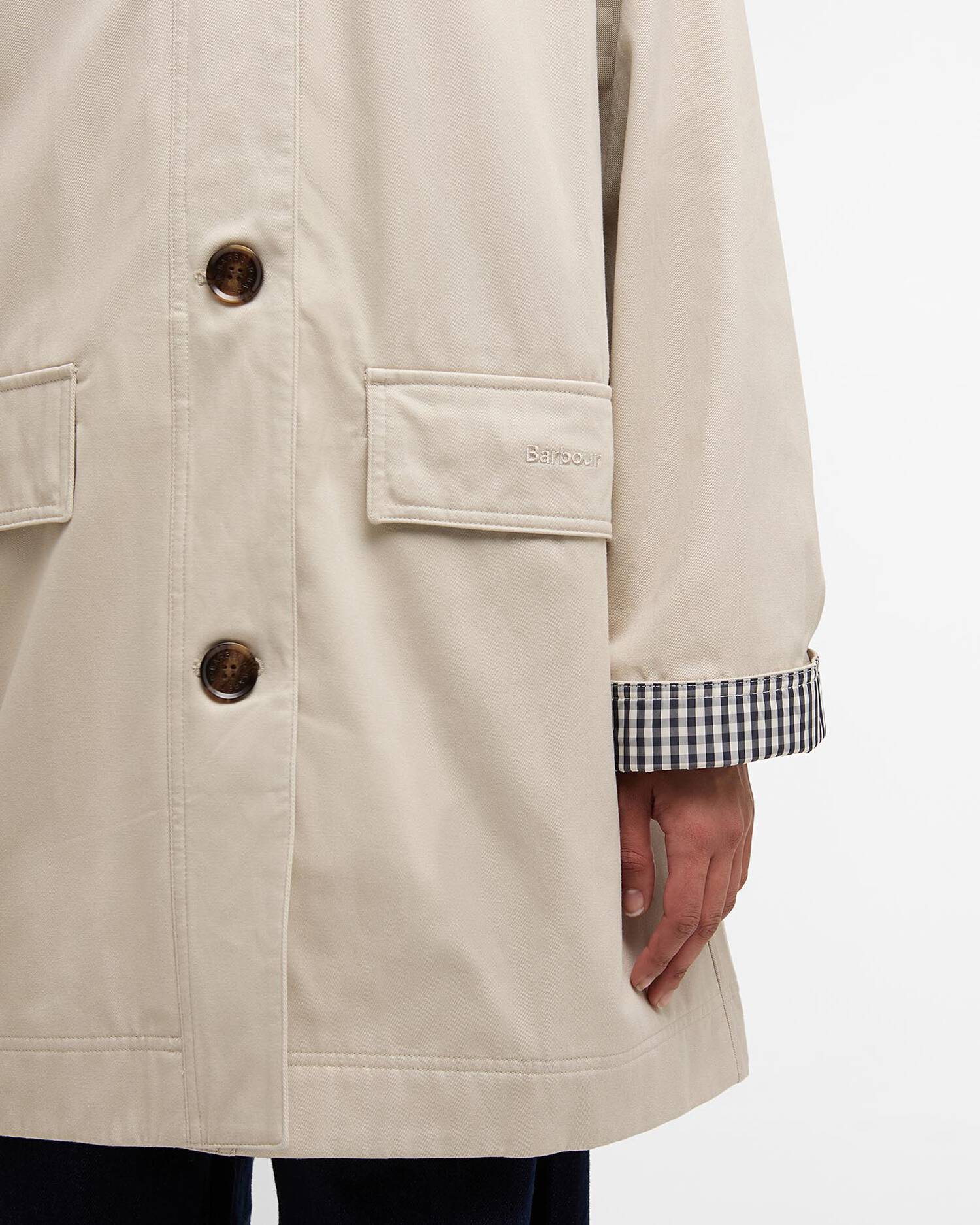 Barbour Mist Gabby Car Casual Coat #Colour_Mist
