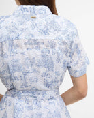 Barbour Ink Blue Print Wisteria Midi Dress #Colour_Ink Blue Print