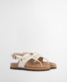 Barbour Beige Lumley Toe Post Sandal #Colour_Beige