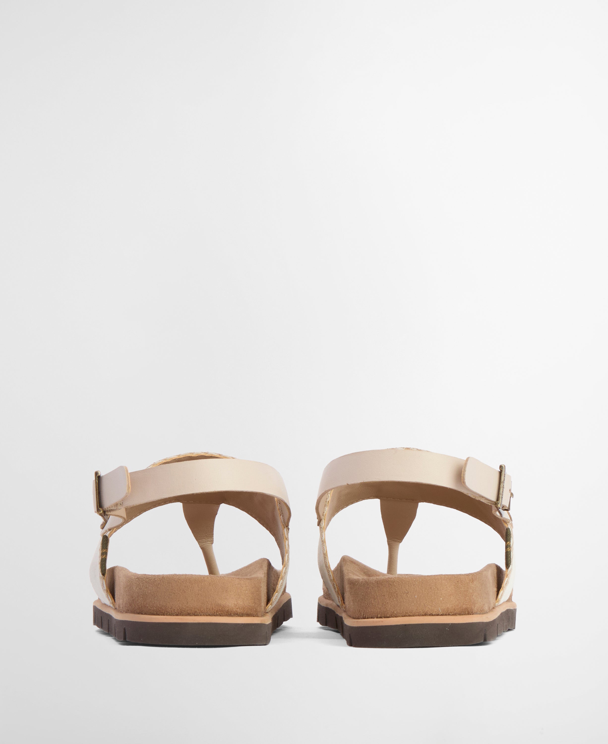 Barbour Beige Lumley Toe Post Sandal #Colour_Beige