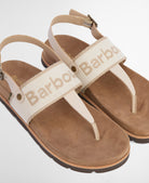 Barbour Beige Lumley Toe Post Sandal #Colour_Beige