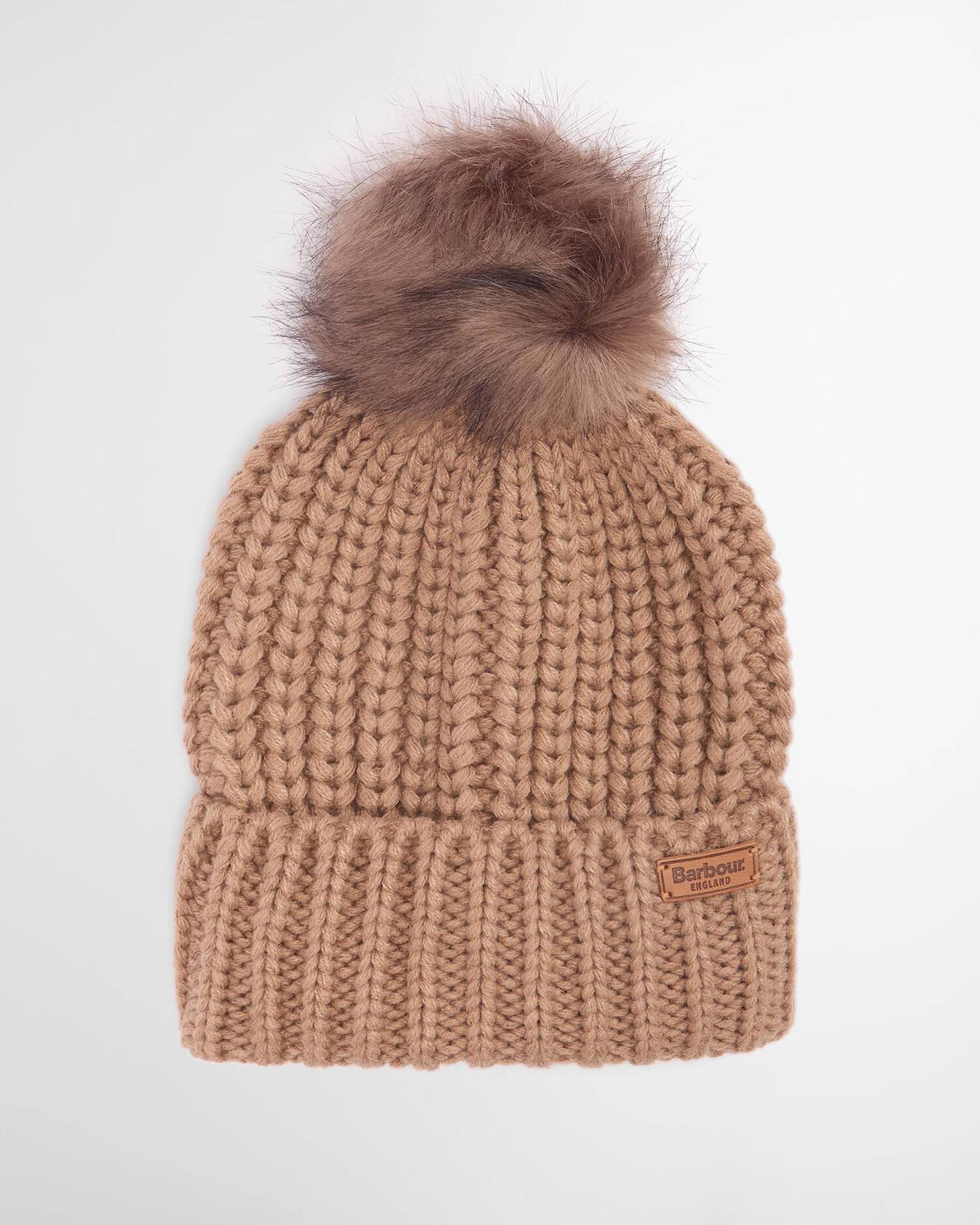 Barbour Mink Barbour Saltburn Beanie #Colour_Mink