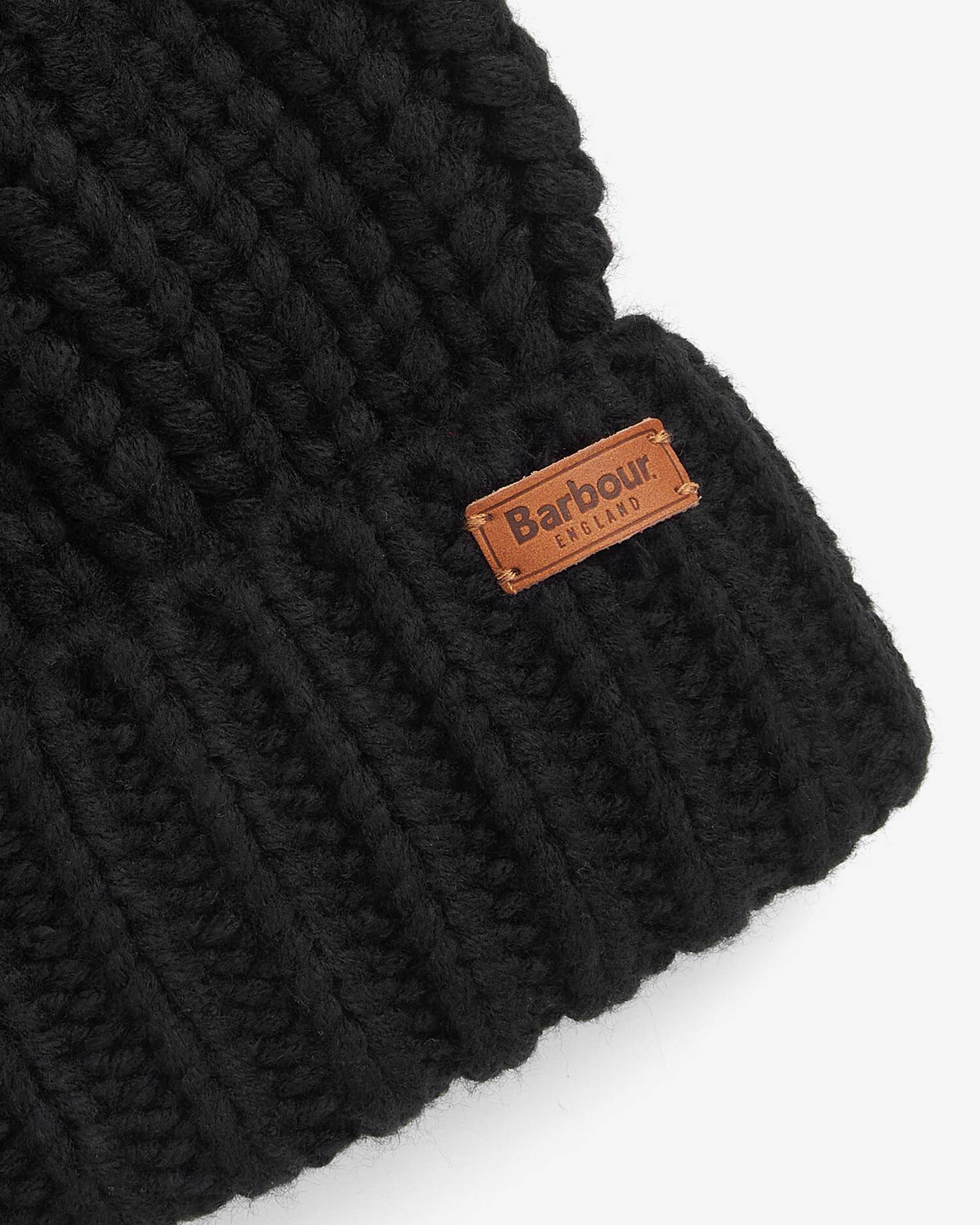 Barbour Black Barbour Saltburn Beanie #Colour_Black