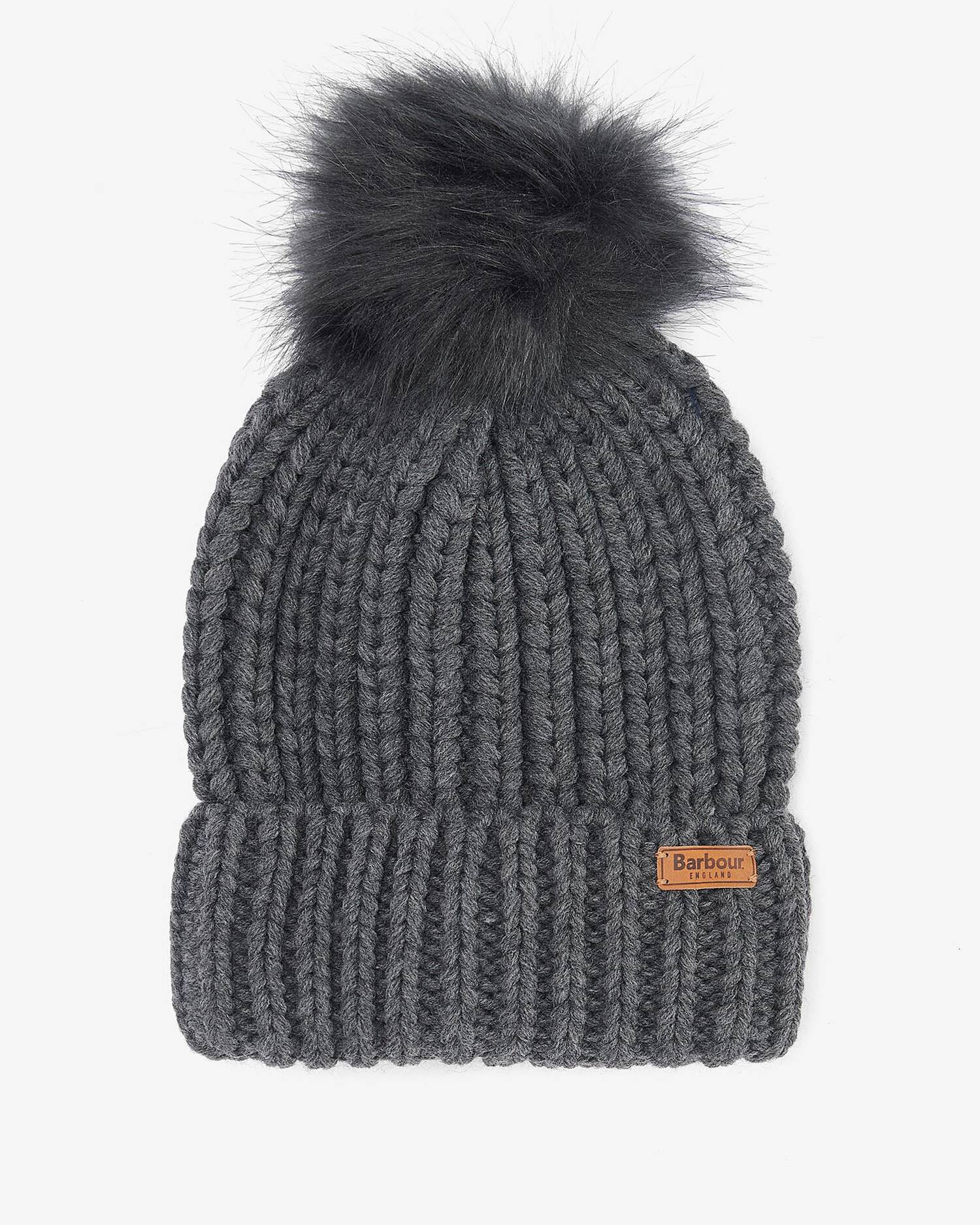 Barbour Charcoal Barbour Saltburn Beanie #Colour_Charcoal