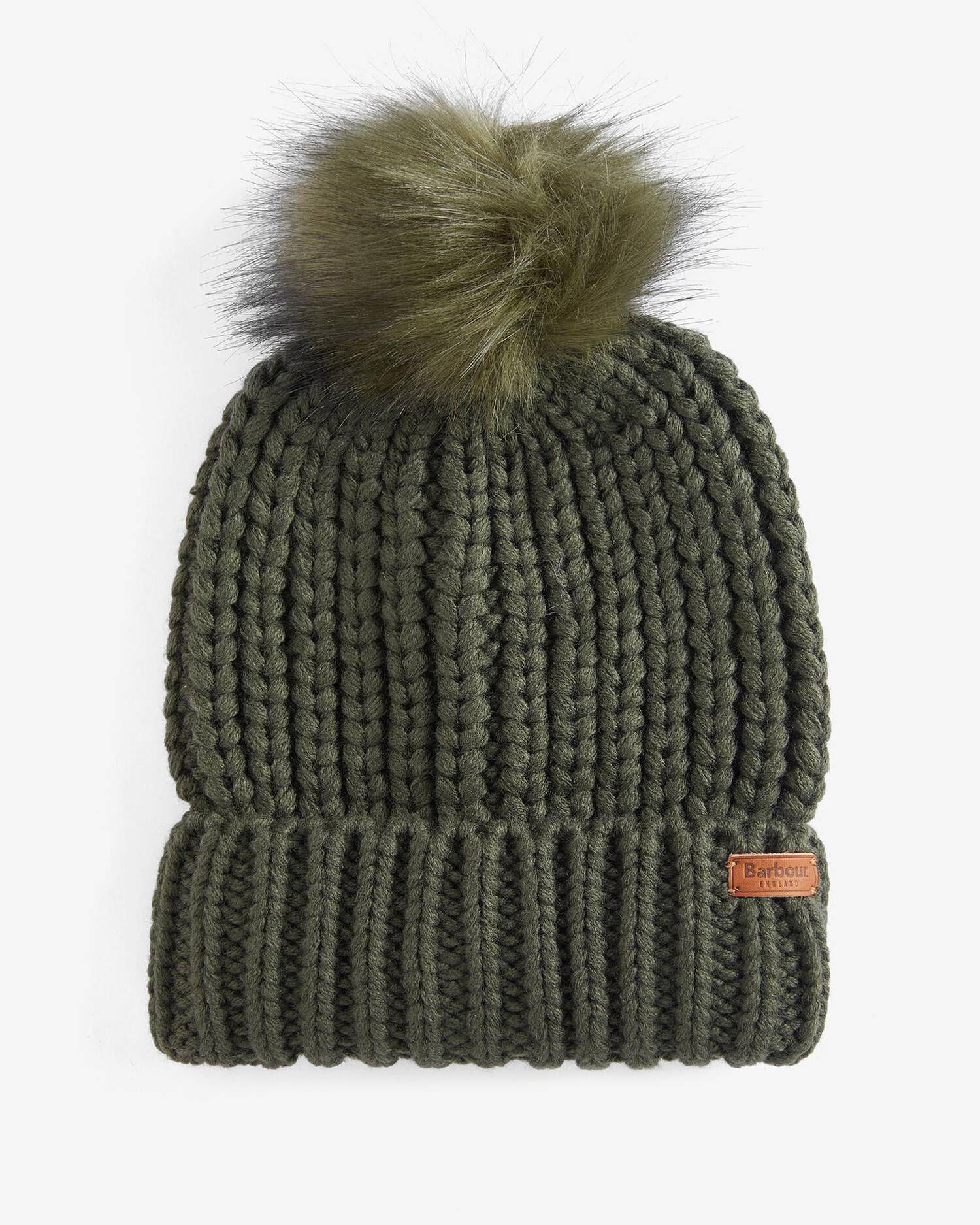 Barbour Olive Barbour Saltburn Beanie #Colour_Olive