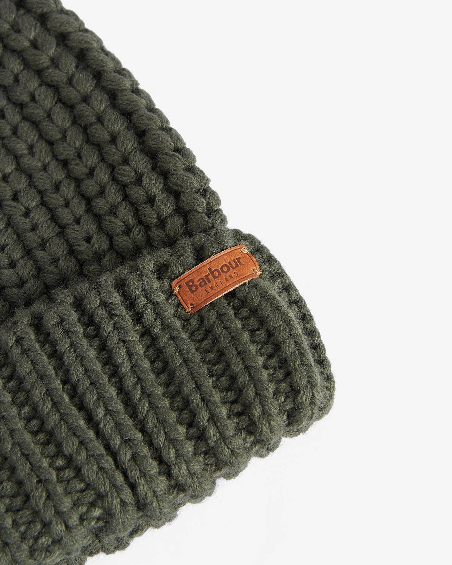 Barbour Olive Barbour Saltburn Beanie #Colour_Olive