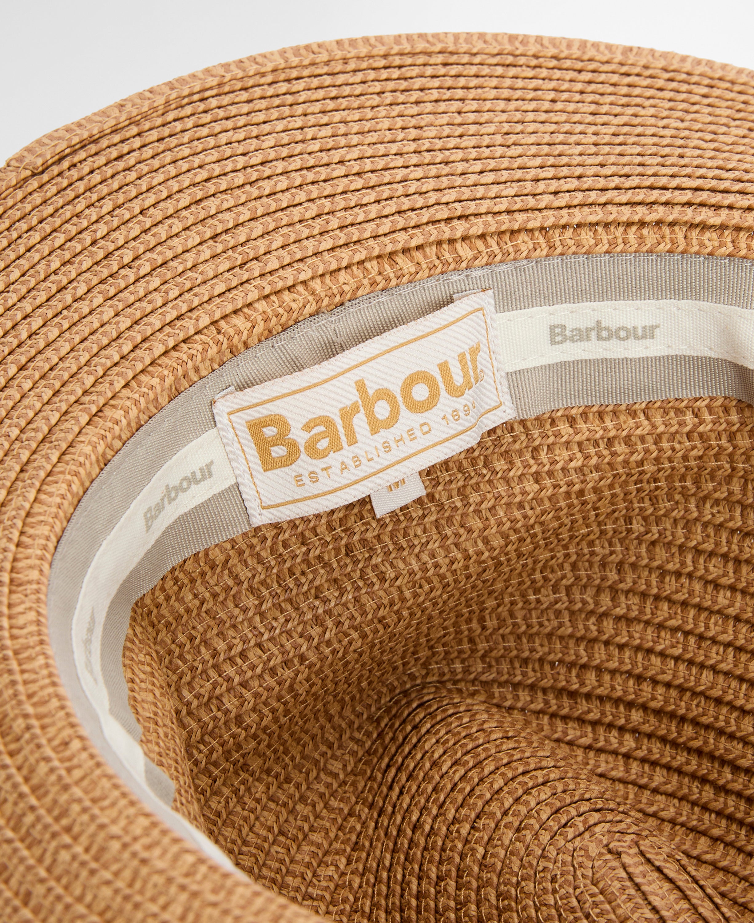 Barbour Tan Evelyn Braid Trilby Hat #Colour_Tan