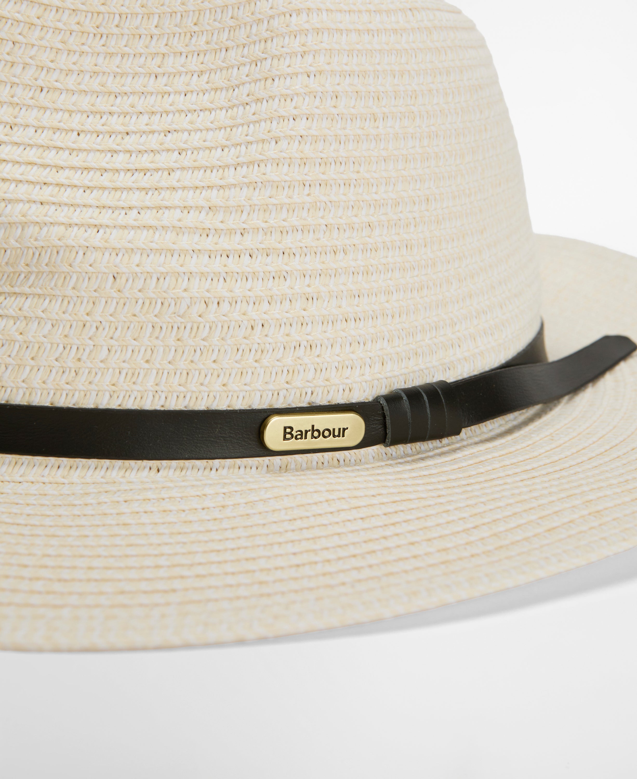 Barbour Ecru Evelyn Braid Trilby Hat #Colour_Ecru