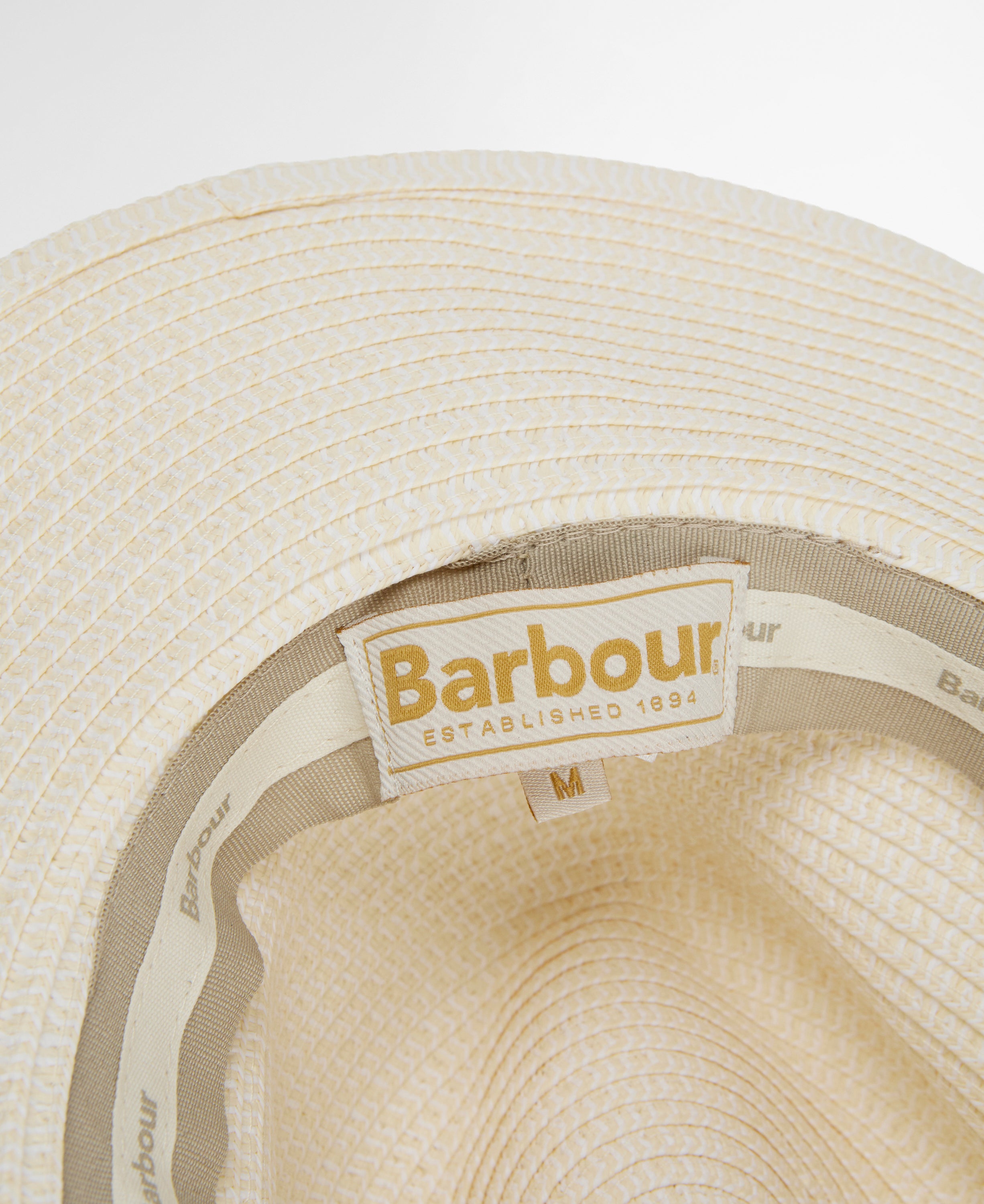 Barbour Ecru Evelyn Braid Trilby Hat #Colour_Ecru