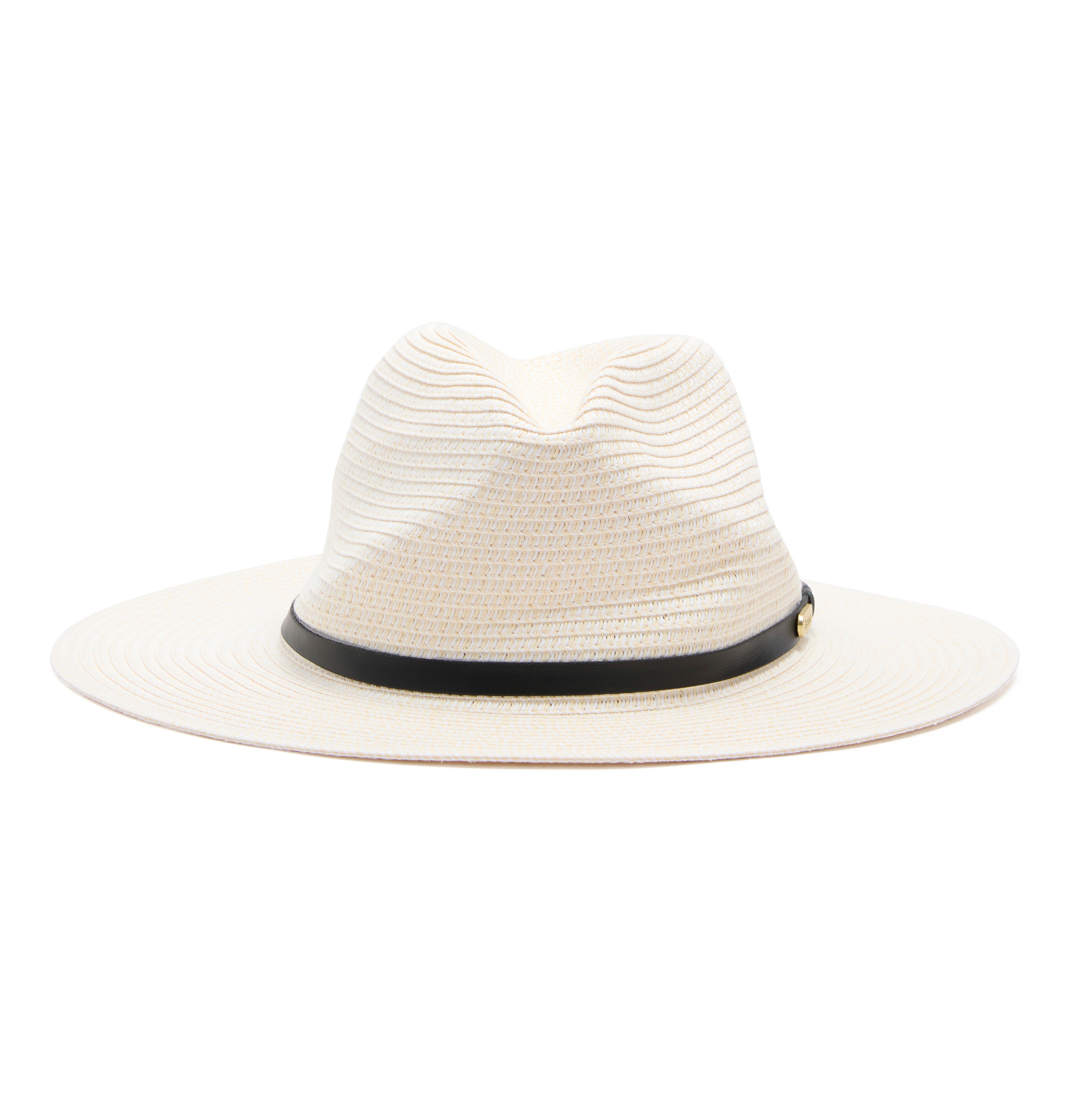 Barbour Ecru Evelyn Braid Trilby Hat #Colour_Ecru