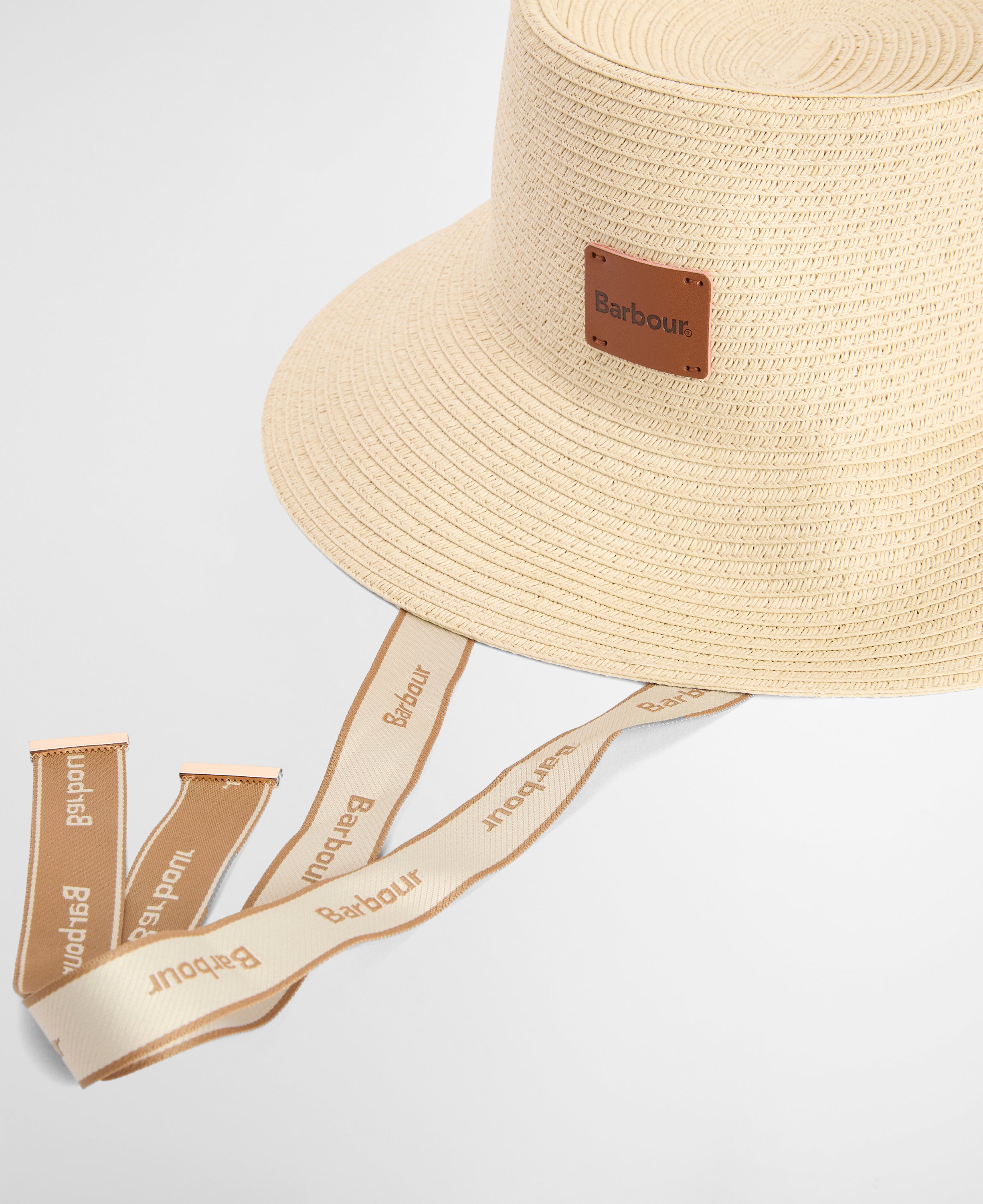 Barbour Natural Polly Braid Bucket Hat #Colour_Natural