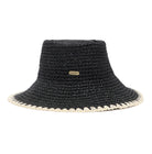 Barbour Black Camille Crochet Hat #Colour_Black