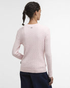Barbour Pink Hartland Crew Knitted Jumper #Colour_Pink