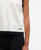 Barbour Cloud/Navy Salthill Knitted Vest #Colour_Cloud/Navy